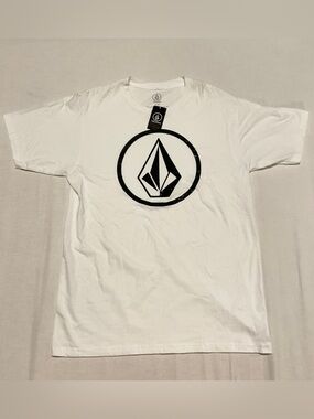 Volcom Men’s Orderly SST Graphic T-Shirt White Size Medium